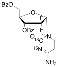 1’-Epi Gemcitabine-13C,15N2 3’,5’-Dibenzoate - image 1