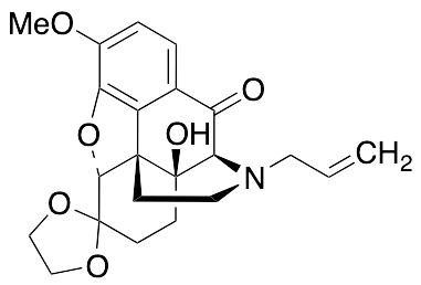 (5Alpha)-4,5-Epoxy-14-hydroxy-3-methoxy-10-oxo-17-(2-propen-1-yl)-morphinan-6-one Cyclic 1,2-Ethanediyl Acetal - image 1