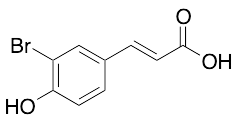 (E)-3-Bromo-4-hydroxycinnamic Acid - image 1