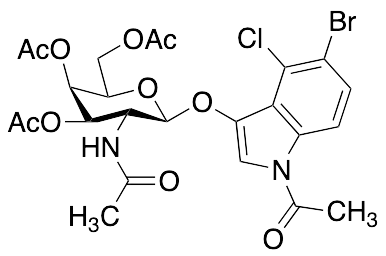1-Acetyl-5-bromo-4-chloro-3-indolyl 2-Acetamido-2-deoxy-3,4,6-triacetate-Beta-D-galactopyranoside - image 1
