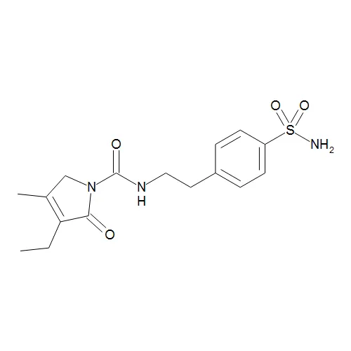 4-[2-[(3-Ethyl-4-methyl-2-oxo-3-pyrrolin-1-yl)carboxamido]ethyl]benzenesulfonamide - image 1