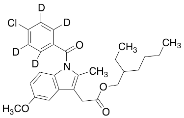 Indomethacin-D4 2-Ethylhexyl Ester - image 1