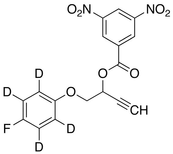 1-(4-Fluorophenoxy-d4)-2-(3,5-dinitrobenzoate)3-butyn-2-ol - image 1
