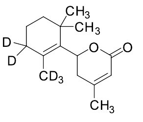 5,6-Dihydro-4-methyl-6-(2,6,6-trimethyl-1-cyclohexen-1-yl)-2H-pyran-2-one-D5 - image 1
