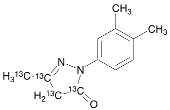 2-(3,4-Dimethylphenyl)-2,4-dihydro-5-methyl-3H-pyrazol-3-one-13C4 - image 1