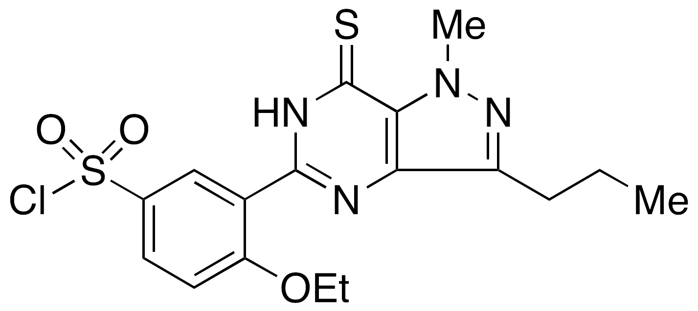 3-(6,7-Dihydro-1-methyl-3-propyl-7-thioxo-1H-pyrazolo[4,3-d]pyrimidin-5-yl)-4-ethoxy-benzenesulfonyl Chloride - image 1