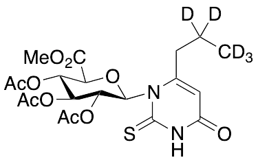 Propylthiouracil-d5 2,3,4-Tri-O-acetyl-N-Beta-D-glucuronide Methyl Ester - image 1