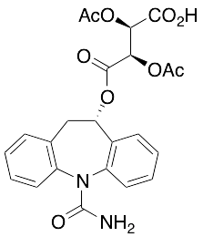 (2R,3R)-2,3-Bis(acetyloxy)butanedioic Acid Mono[(10S)-5-(aminocarbonyl)-10,11-dihydro-5H-dibenz[b,f]azepin-10-yl] Ester - image 1