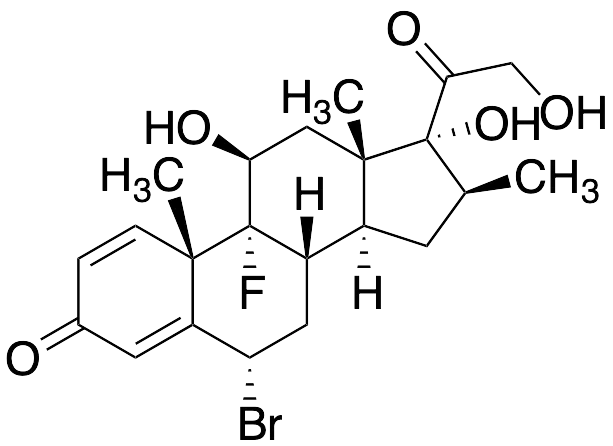 (6Alpha,11Beta,16Beta)-6-Bromo-9-fluoro-11,17,21-trihydroxy-16-methylpregna-1,4-diene-3,20-dione - image 1