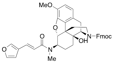 (5Alpha,6Beta)-4,5-Epoxy-6-[[(2E)-3-(3-furanyl)-1-oxo-2-propenyl]methylamino]-14-hydroxy-3-methoxymorphinan-17-carboxylic Acid 9H-Fluoren-9-ylmethyl Ester - image 1