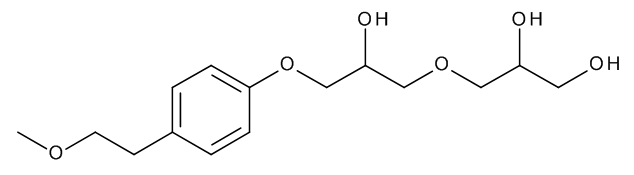 3-[2-Hydroxy-3-[4-(2-methoxyethyl)phenoxy]propoxy]-1,2-propanediol - image 1