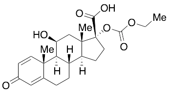 (11beta,17alpha)-17-[(Ethoxycarbonyl)oxy]-11-hydroxy-3-oxo-androsta-1,4-diene-17-carboxylic acid - image 1