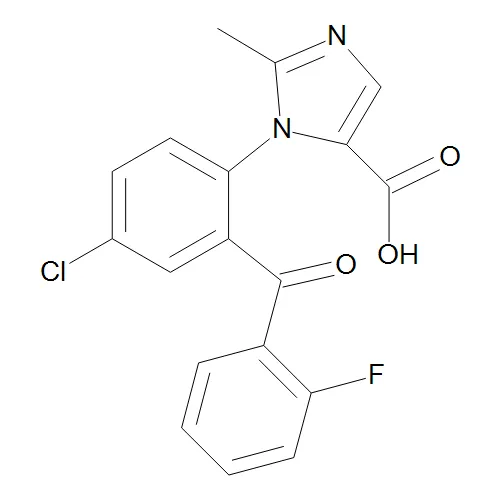 1-(4-Chloro-2-(2-fluorobenzoyl)phenyl)-2-methyl-1H-imidazole-5-carboxylic Acid - image 1