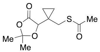 S-((1-(2,2-Dimethyl-5-oxo-1,3-dioxolan-4-yl)cyclopropyl)methyl) Ethanethioate - image 1