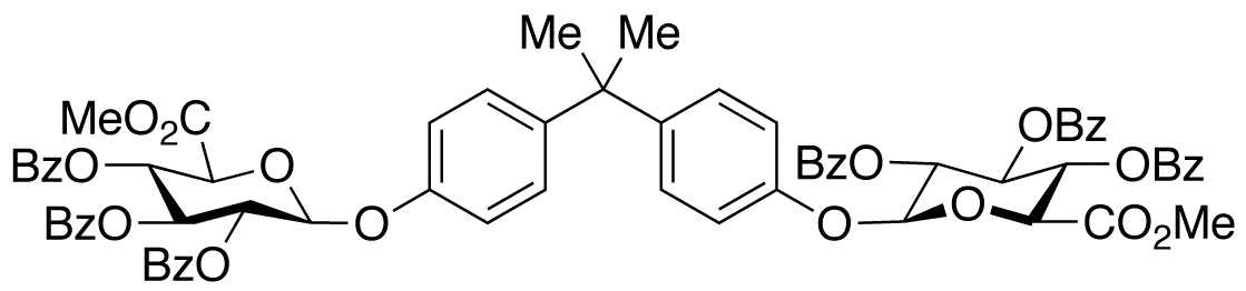 Bisphenol A 4-O-4’-O-Di(tri-O-benzoyl-Beta-D-glucuronic Acid Methyl Ester) - image 1