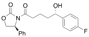 3-[(5S)-(4-Fluorophenyl)-5-hydroxypentanoyl]-(4S)-phenyl-1,3-oxazolidin-2-one - image 1