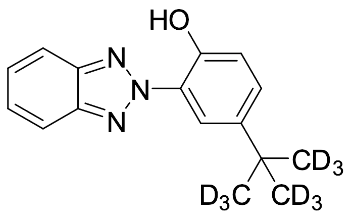 2-(5-tert-Butyl-2-hydroxyphenyl)benzotriazole-d9 (Major) - image 1