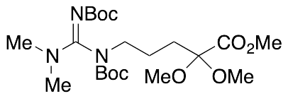 Methyl 5-(1,2-bis(tert-Butoxycarbonyl)-3,3-dimethylguanidino)-2,2-dimethoxypentanoate - image 1