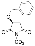 (3S)-1-Methyl-3-(phenylmethoxy)-2,5-pyrrolidinedione-d3 - image 1