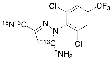 Fipronil Detrifluoromethylsulfinyl-13C2 15N2 - image 1