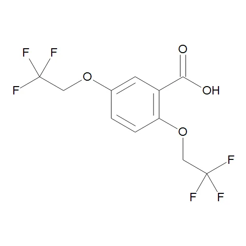 2,5-Bis(2,2,2-trifluoroethoxy)benzoic Acid - image 1