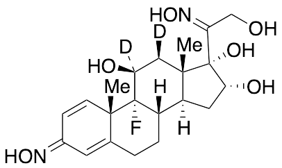 (11Beta,16Alpha)-9-Fluoro-11,16,17,21-tetrahydroxy-pregna-1,4-diene-3,20-dione-d2 3,20-Dioxime - image 1