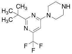 1-[2-(tert-Butyl)-6-(trifluoromethyl)pyrimidin-4-yl]piperazine - image 1