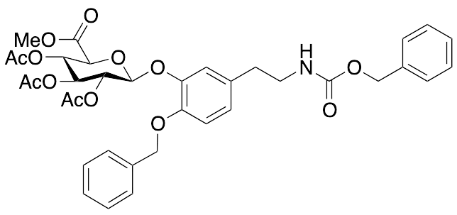 N-Benzyloxycarbonyl-4-O-benzyl Dopamine Tri-O-acetyl-3-Beta-D-Glucuronic Acid Methyl Ester - image 1