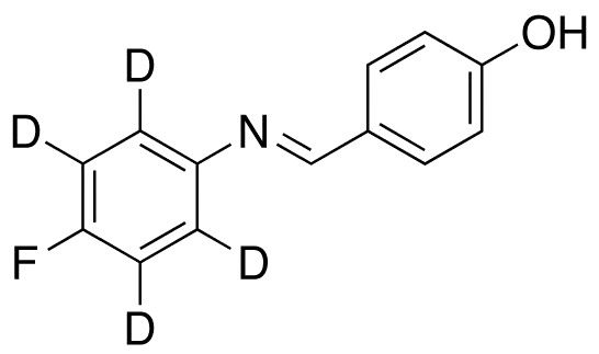 4-{[(p-Fluorophenyl)imino]methyl}phenol-d4 - image 1