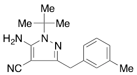 5-Amino-1-tert-butyl-3-(3-methylbenzyl)-4-cyanopyrazole - image 1