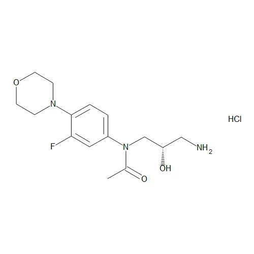 N-[(2S)-3-Amino-2-hydroxypropyl]-N-[3-fluoro-4-(4-morpholinyl)phenyl]acetamide Hydrochloride - image 1