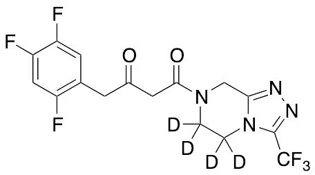 4-Oxo-4-[3-(trifluoromethyl)-5,6-dihydro-[1,2,4]triazolo[4,3-a]pyrazin-7(8H)-yl] -1-(2,4,5-trifluorophenyl)butan-2-one-d4 - image 1