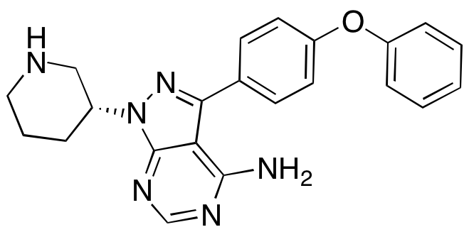 (R)-3-(4-Phenoxyphenyl)-1-(piperidin-3-yl)-1H-pyrazolo[3,4-d]pyrimidin-4-amine - image 1