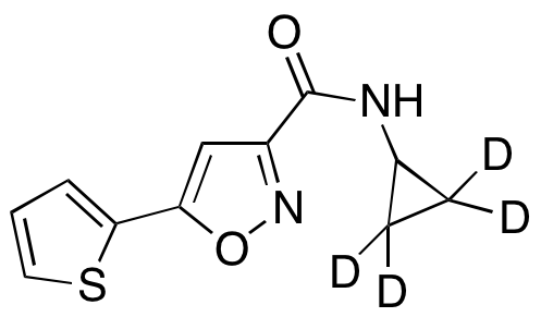 N-Cyclopropyl-5-(thiophen-2-yl)isoxazole-3-carboxamide -d4 - image 1