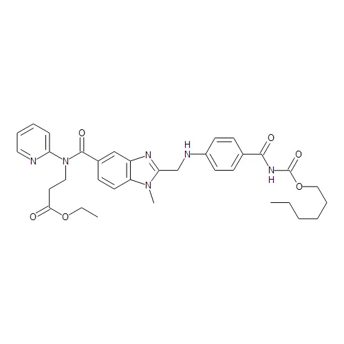 N-[[2-[[[4-[[[(Hexyloxy)carbonyl]amino]carbonyl]phenyl]amino]methyl]-1-methyl-1H-benzimidazol-5-yl]carbonyl]-N-2-pyridinyl-beta-alanine Ethyl Ester - image 1