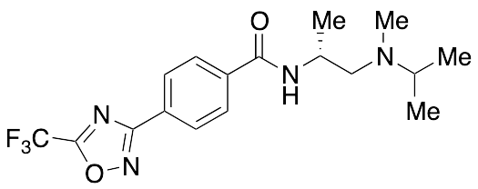 (R)-N-[1-[Isopropyl(methyl)aminopropan-2-yl]-4-[5-(trifluoromethyl)-1,2,4-oxadiazol-3-yl]benzamide - image 1