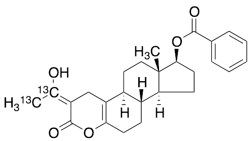 2-(1-Methylethylidene) (17b)-17-(Benzoyloxy)-4-oxaestr-5(10)-en-3-one-13C2 - image 1