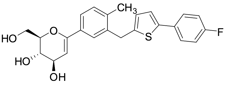 2-Dehydro-3-dehydroxy Canagliflozin - image 1
