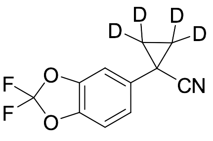 1-(2,2-Difluoro-1,3-benzodioxol-5-yl)cyclopropane-2,2,3,3-d4-carbonitrile - image 1