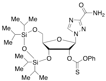 1-[2-O-(Phenoxythioxomethyl)-3,5-O-[1,1,3,3-tetrakis(1-methylethyl)-1,3-disiloxanediyl]-b-D-ribofuranosyl]-1H-1,2,4-triazole-3-carboxamide - image 1