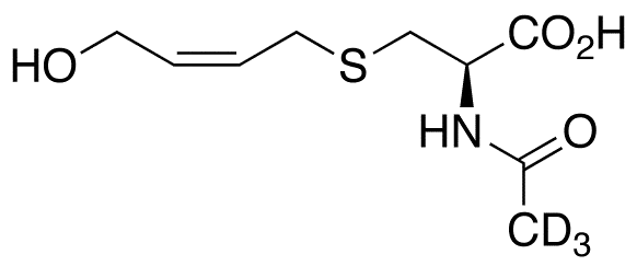 cis-N-Acetyl-S-(4-hydroxy-2-buten-1-yl)-L-cysteine-d3 - image 1