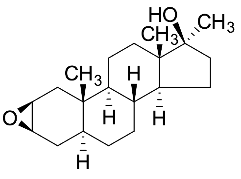 2b,3b-Epoxy-17-methyl-5a-androstan-17b-ol - image 1