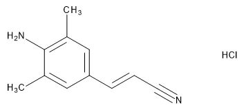 (E)-3-(4-Amino-3,5-dimethylphenyl)acrylonitrile Hydrochloride - image 1