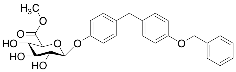 4-[[4-(Phenylmethoxy)phenyl]methyl]-phenol O-Alpha-D-Glucuronic Acid Methyl Ester - image 1