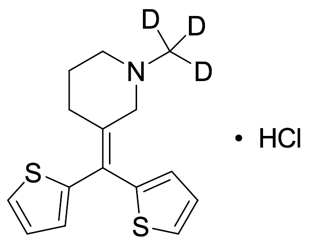 3-(Di-2-thienylmethylene)-1-methylpiperidine-d3 Hydrochloride - image 1
