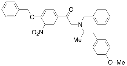2-(Benzyl(1-(4-methoxyphenyl)propan-2-yl)amino)-1-(4-(benzyloxy)-3-nitrophenyl)ethanone - image 1