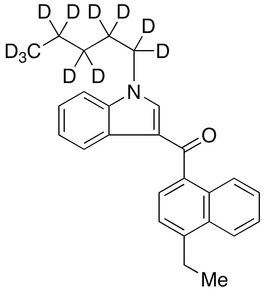 1-(Pentyl-d11)-3-(4-ethyl-naphthoyl)indole JWH 210-d11 (1.0mg/ml in Acetonitrile) - image 1