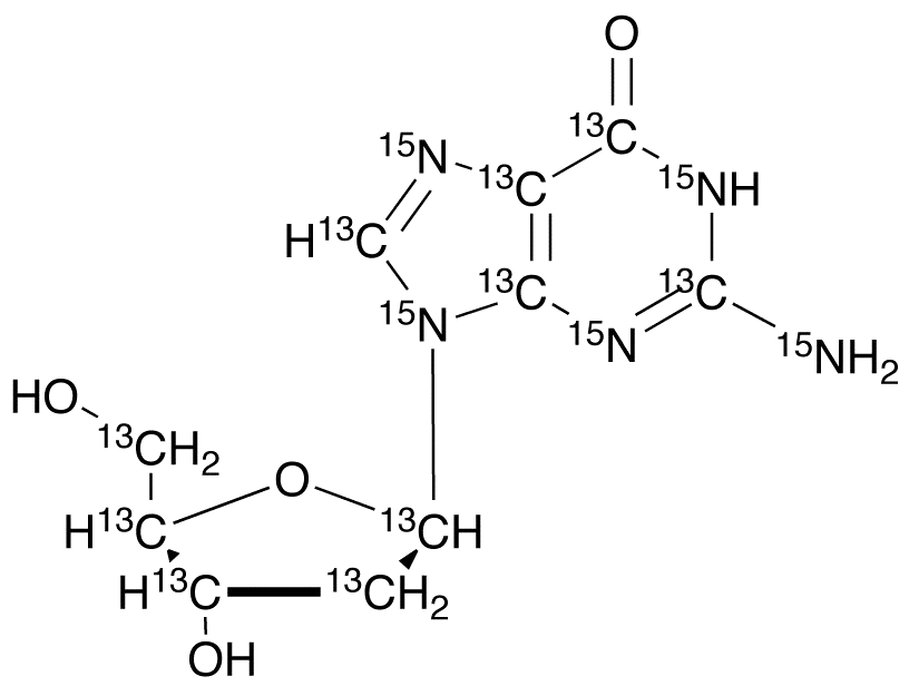 2’-Deoxyguanosine-13C10,15N5 - image 1