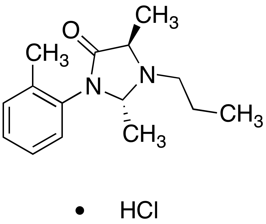 2,5-Dimethyl-3-(2-methylphenyl)-1-propylimidazolini-4-one Hydrochloride - image 1