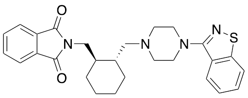 2-[[(1R,2R)-2-[[4-(1,2-Benzisothiazol-3-yl)-1-piperazinyl]methyl]cyclohexyl]methyl]-1H-isoindole-1,3(2H)-dione - image 1